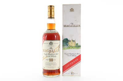 Lot 12 - MACALLAN 10 YEAR OLD 100° PROOF 1980S 75CL