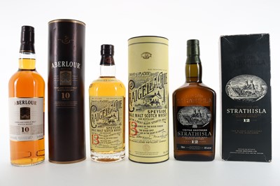 Lot 34 - CRAIGELLACHIE 13 YEAR OLD, STRATHISLA 12 YEAR OLD AND ABERLOUR 10 YEAR OLD