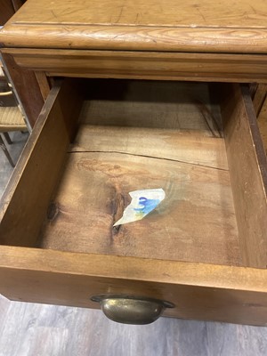 Lot 545 - VICTORIAN PINE HABERDASHERY CHEST OF DRAWERS