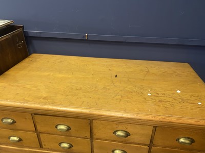 Lot 545 - VICTORIAN PINE HABERDASHERY CHEST OF DRAWERS