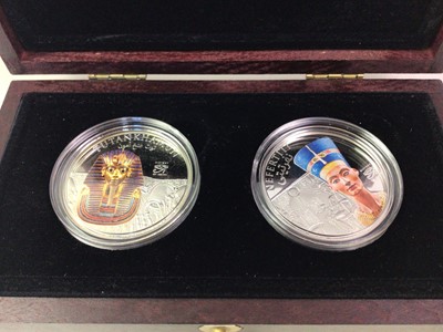 Lot 639 - THE HISTORY OF ANCIENT EGYPT SILVER COIN SET