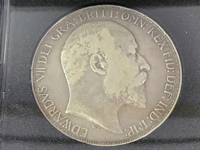 Lot 640 - KING EDWARD VII 1902 SILVER CROWN