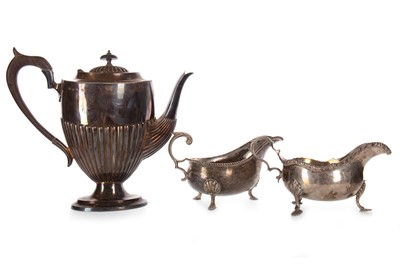 Lot 1127 - VICTORIAN SILVER COFFEE POT