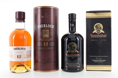 Lot 8 - BUNNAHABHAIN 12 YEAR OLD AND ABERLOUR 12 YEAR OLD