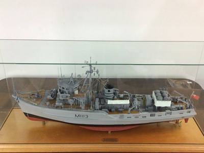 Lot 268 - CASED MODEL OF H.M.S. BRERETON