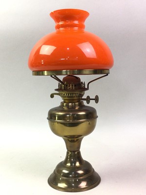 Lot 737 - BRASS OIL LAMP