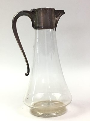 Lot 770 - SILVER TOPPED CLARET JUG