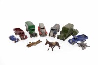 Lot 987 - LOT OF PRE-WAR AND LATER DINKY TOYS mostly...