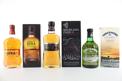 Lot 72 - HIGHLAND PARK 12 YEAR OLD, JURA 10 YEAR OLD TOBERMORY 10 YEAR OLD