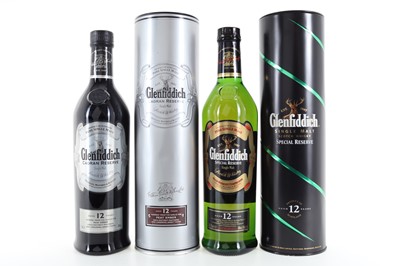 Lot 73 - GLENFIDDICH 12 YEAR OLD CAORAN RESERVE AND 12 YEAR OLD SPECIAL RESERVE