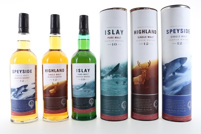 Lot 79 - ISLAY 10 YEAR OLD, HIGHLAND 12 YEAR OLD AND SPEYSIDE 12 YEAR OLD