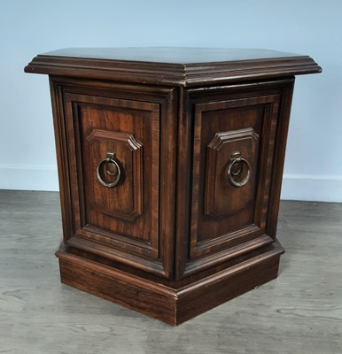 Lot 298 - MAHOGANY NEST OF THREE TABLES