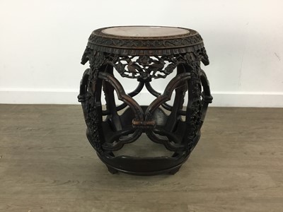 Lot 1328 - CHINESE PADOUK JARDINERE TABLE