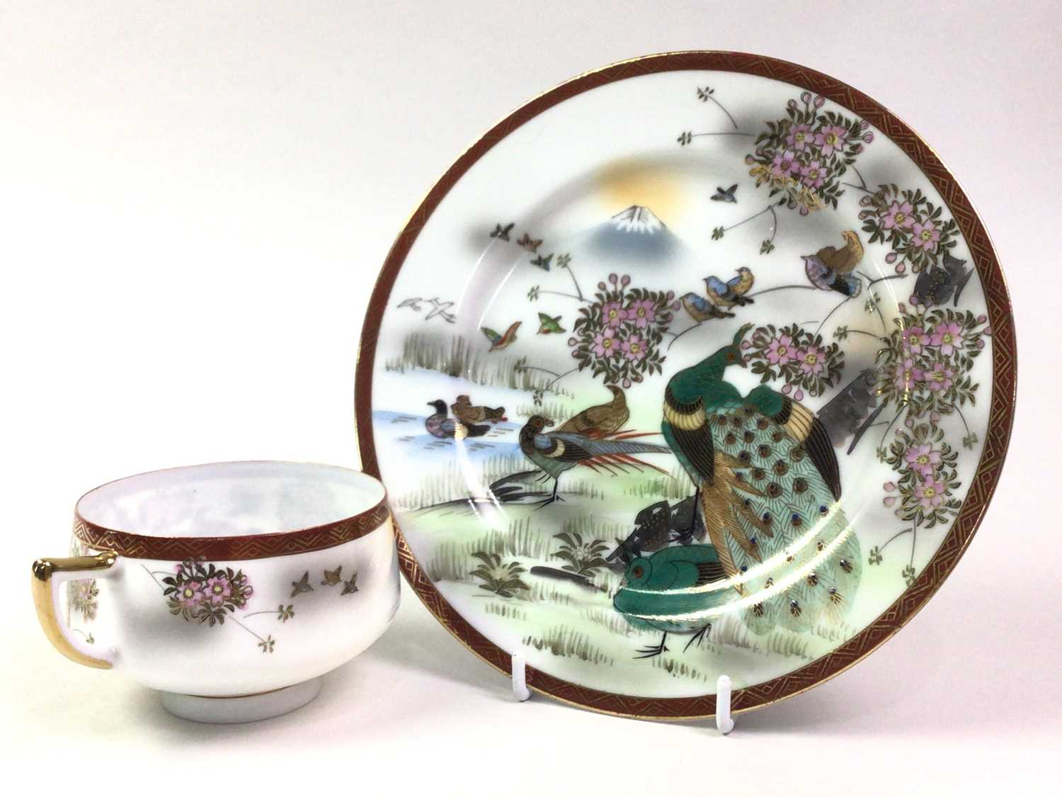 Lot 35 - JAPANESE SATSUMA TEA SERVICE