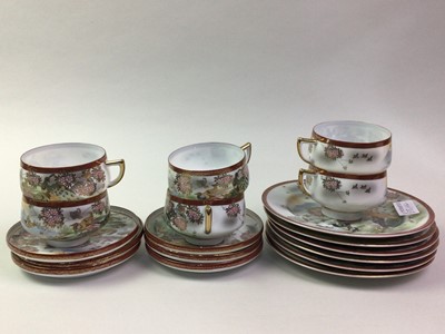 Lot 35 - JAPANESE SATSUMA TEA SERVICE