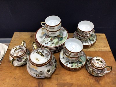 Lot 35 - JAPANESE SATSUMA TEA SERVICE