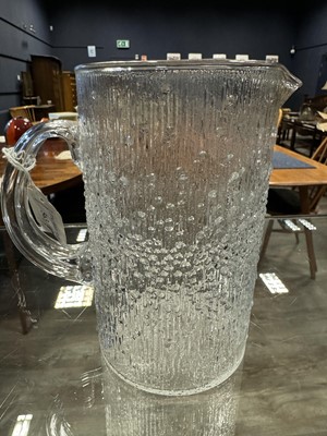 Lot 563 - TAPIO WIRKKALA (FINNISH, 1915-85) FOR IITTALA, SET OF SIX 'ULTIMA THULE' TUMBLERS AND PITCHER