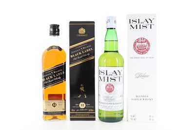 Lot 83 - JOHNNIE WALKER 12 YEAR OLD BLACK LABEL AND ISLAY MIST