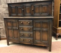 Lot 998 - ERCOL DINING ROOM SUITE comprising...