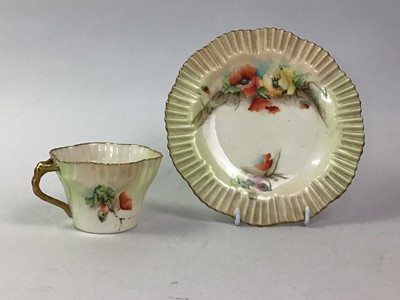 Lot 131 - NAUTILUS PORCELAIN CUP, SAUCER, SIDE PLATE AND BISCUIT PLATE