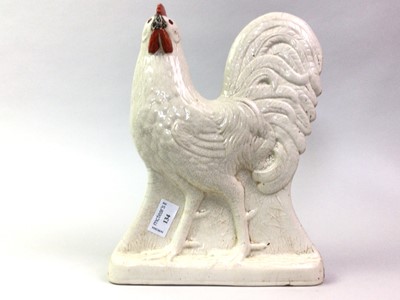 Lot 134 - VICTORIAN STAFFORDSHIRE POTTERY COCKEREL