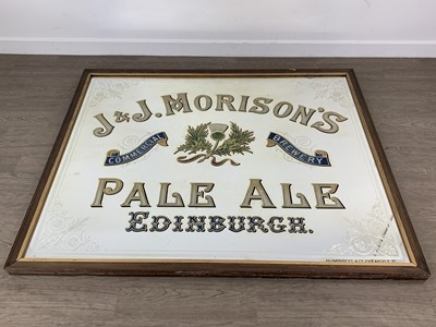 Lot 187 - J & J. MORISON'S PALE ALE, EDINBURGH, PUB MIRROR