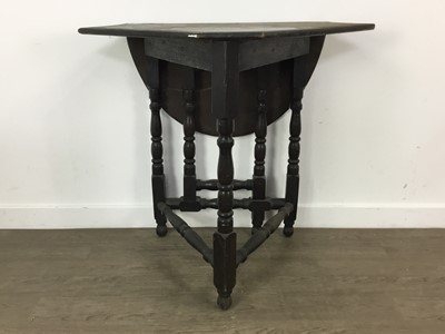 Lot 188 - OAK DROP LEAF CORNER TABLE