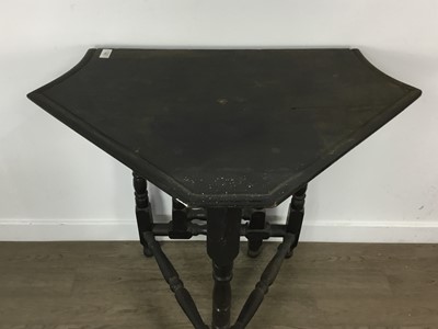 Lot 188 - OAK DROP LEAF CORNER TABLE