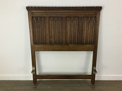 Lot 189 - PAIR OF OAK SINGLE BEDSTEADS