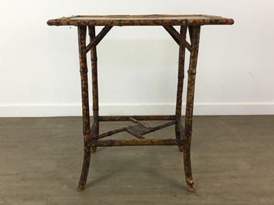 Lot 204 - PAIR OF VICTORIAN AESTHETIC PERIOD BAMBOO OCCASIONAL TABLES