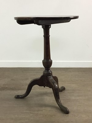 Lot 690 - VICTORIAN MAHOGANY TEA TABLE