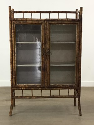 Lot 215 - VICTORIAN AESTHETIC PERIOD BAMBOO BOOKCASE