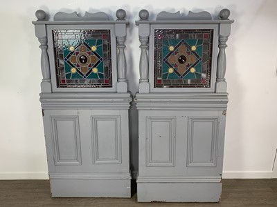Lot 231 - PAIR OF PAINTED WOOD ROOM DIVIDERS