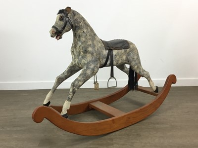 Lot 238 - VICTORIAN PAINTED WOOD ROCKING HORSE