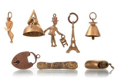 Lot 456 - COLLECTION OF GOLD CHARMS
