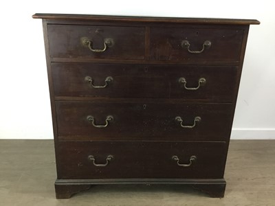 Lot 97 - MAHOGANY CHEST OF DRAWERS