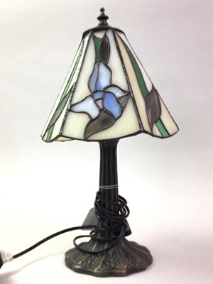 Lot 151 - TIFFANY STYLE LAMP