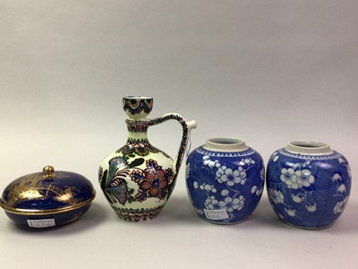 Lot 157 - TWO CHINESE BLUE AND WHITE GINGER JARS