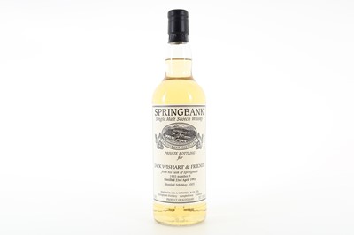 Lot 67 - SPRINGBANK 1993 10 YEAR OLD PRIVATE CASK #9 FOR JACK WISHART & FRIENDS