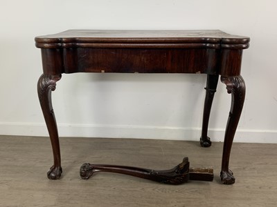 Lot 1369 - VICTORIAN MAHOGANY CHIPPENDALE STYLE CARD TABLE