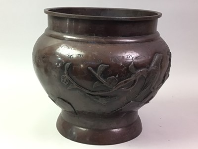 Lot 204 - JAPANESE BRONZED METAL PLANTER