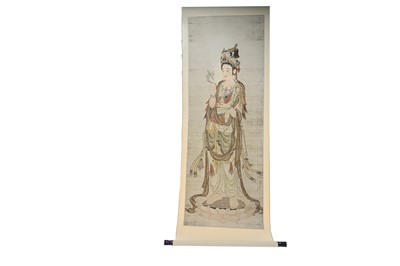 Lot 1334 - OPPOSING PAIR OF CHINESE SCROLLS