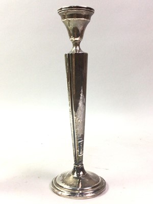 Lot 327 - AMERICAN SILVER CANDLESTICK