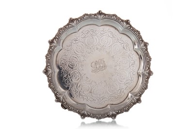 Lot 1157 - WILLIAM IV SILVER SALVER