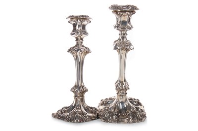 Lot 1168 - PAIR OF VICTORIAN SILVER CANDLESTICKS