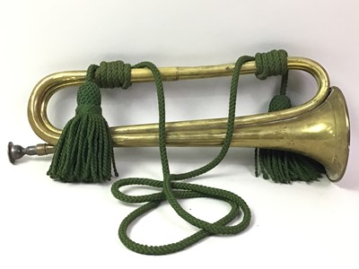 Lot 243 - MILITARY BRASS BUGLE