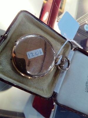 Lot 824 - ROLLED GOLD POCKET WATCH