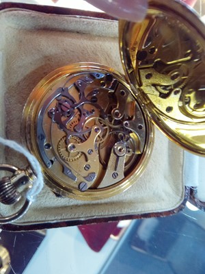 Lot 824 - ROLLED GOLD POCKET WATCH