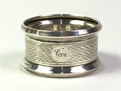 Lot 269 - SILVER NAPKIN RING