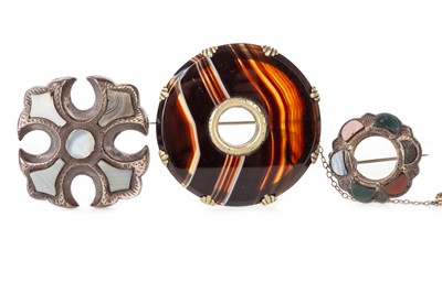 Lot 1137 - GROUP OF SCOTTISH GEM SET BROOCHES